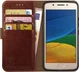 Rosso Element Motorola Moto G5s Hoesje Book Cover Bruin afbeelding 1