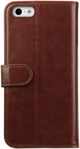 Rosso Element Apple iPhone 5C Hoesje Book Cover Bruin afbeelding 4