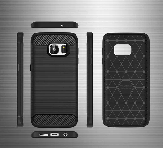 Samsung Galaxy S7 Geborsteld Hoesje Blauw afbeelding 6