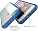 Apple iPhone SE (2020) Hoesje Transparant met Shock Proof Bumper Blauw afbeelding 4