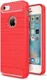 Apple iPhone 5(S)/SE Geborsteld TPU Hoesje Rood afbeelding 1