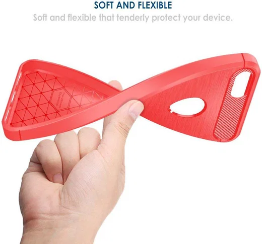 Apple iPhone 5(S)/SE Geborsteld TPU Hoesje Rood afbeelding 6