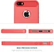 Apple iPhone 5(S)/SE Geborsteld TPU Hoesje Rood afbeelding 7