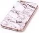 Apple iPhone 6 / 6S TPU Hoesje Marmer Wit afbeelding 3