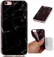 Apple iPhone 6 / 6S TPU Hoesje Marmer Zwart afbeelding 1