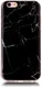 Apple iPhone 6 / 6S TPU Hoesje Marmer Zwart afbeelding 3