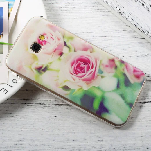 Samsung Galaxy A5 (2017) TPU Hoesje Rozen afbeelding 3