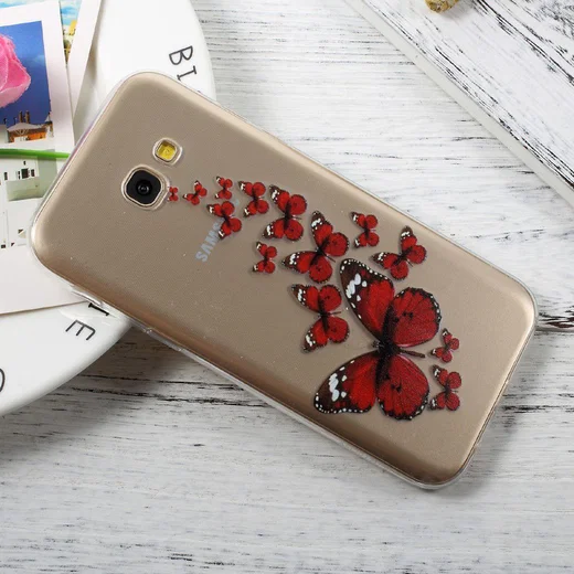 Samsung Galaxy A5 (2017) TPU Hoesje Vlinders afbeelding 3