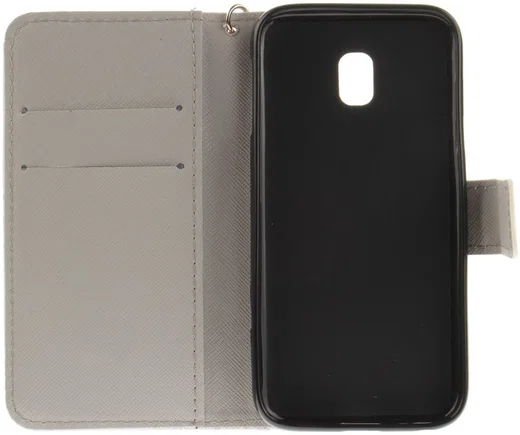 Samsung Galaxy J3 (2017) Portemonnee Hoesje met Uil Print afbeelding 9