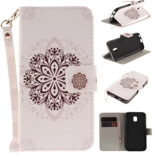 Samsung Galaxy J3 (2017) Portemonnee Hoesje met Bloem Print afbeelding 10