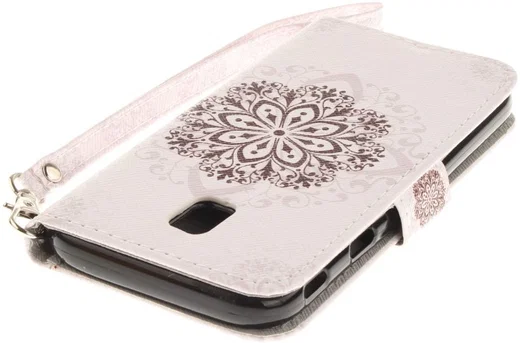 Samsung Galaxy J3 (2017) Portemonnee Hoesje met Bloem Print afbeelding 6