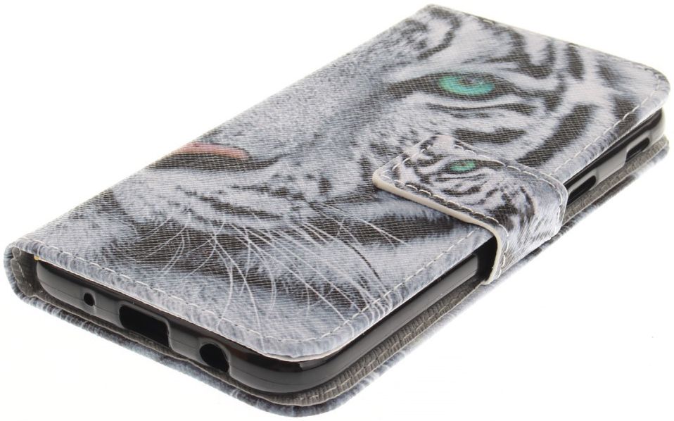 Samsung Galaxy J5 (2017) Portemonnee Hoesje Tijger afbeelding 5