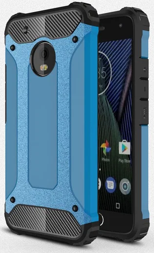 Motorola Moto G5 Plus Hybride Hoesje Blauw afbeelding 1