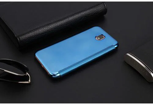 Samsung Galaxy J5 (2017) Spiegel Hoesje Blauw afbeelding 4