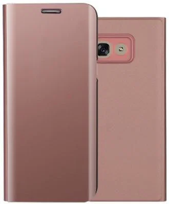 Samsung Galaxy A3 (2017) Spiegel Hoesje Roze afbeelding 1