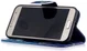Samsung Galaxy A3 (2017) Portemonnee Hoesje met Vlinders Print Blauw afbeelding 3