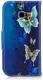 Samsung Galaxy A3 (2017) Portemonnee Hoesje met Vlinders Print Blauw afbeelding 5