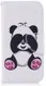 Samsung Galaxy A3 (2017) Portemonnee Hoesje met Panda Print afbeelding 1