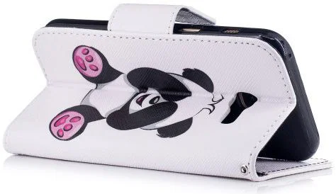 Samsung Galaxy A3 (2017) Portemonnee Hoesje met Panda Print afbeelding 3