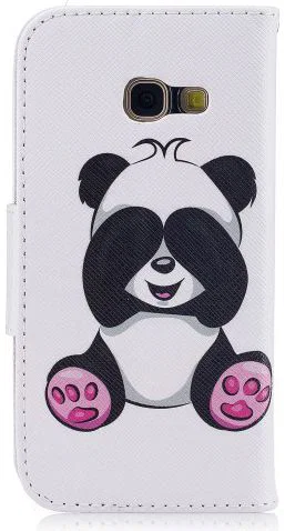 Samsung Galaxy A3 (2017) Portemonnee Hoesje met Panda Print afbeelding 5