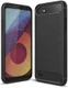 LG Q6 Geborsteld TPU Hoesje Zwart afbeelding 1