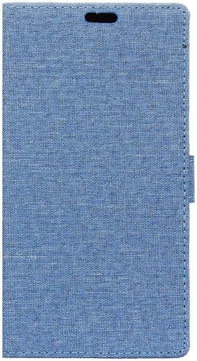 LG Q6 Linnen Portemonnee Hoesje Blauw afbeelding 1