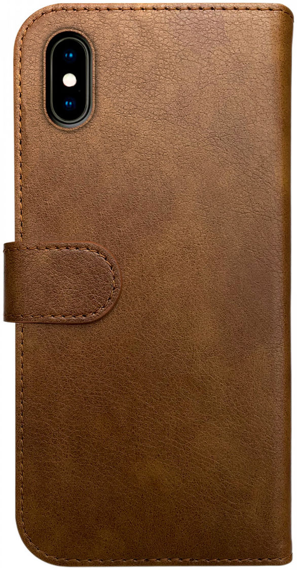 Rosso Element Apple iPhone X Hoesje Book Cover Bruin afbeelding 2
