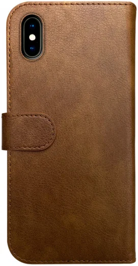 Rosso Element Apple iPhone X Hoesje Book Cover Bruin afbeelding 2
