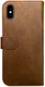 Rosso Element Apple iPhone X Hoesje Book Cover Bruin afbeelding 2