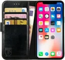 Rosso Element Apple iPhone X Hoesje Book Cover Zwart