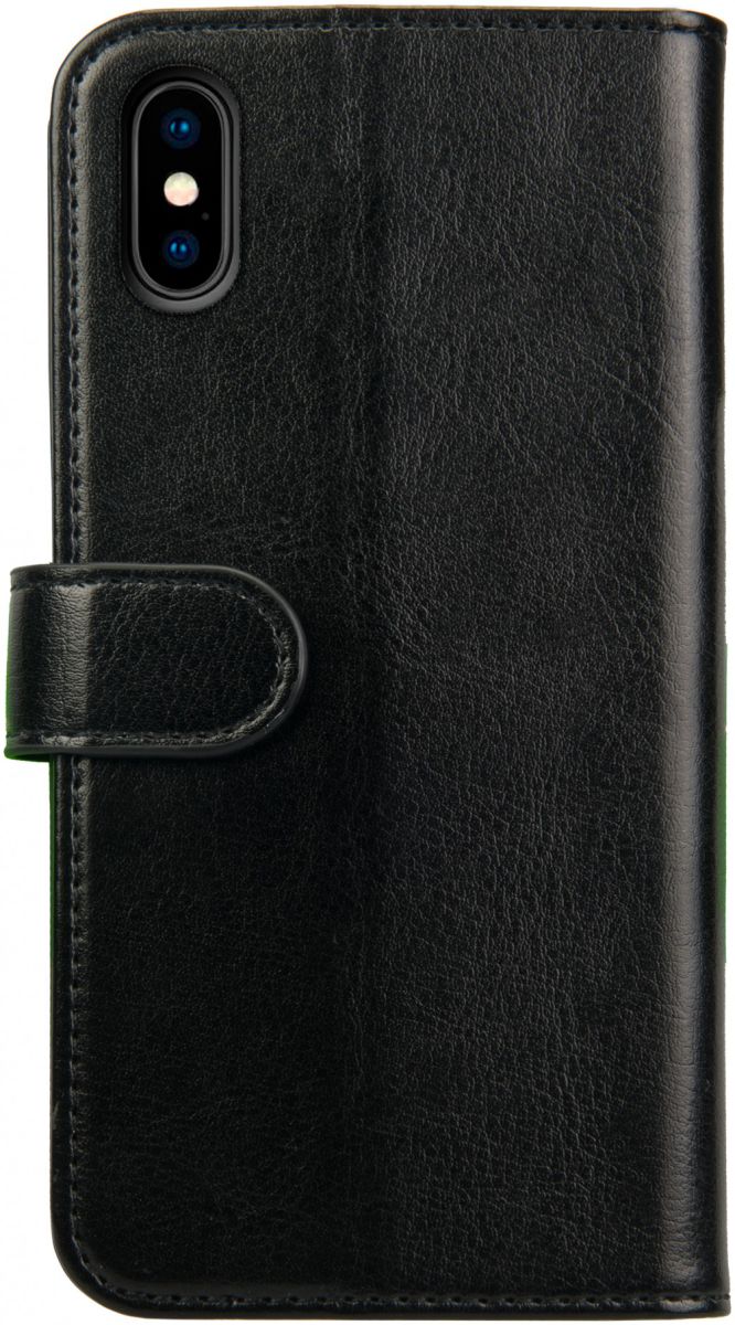 Rosso Element Apple iPhone X Hoesje Book Cover Zwart afbeelding 2