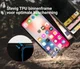 Rosso Element Apple iPhone X Hoesje Book Cover Zwart afbeelding 6