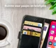 Rosso Element Apple iPhone X Hoesje Book Cover Zwart afbeelding 9