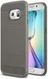Samsung Galaxy S6 Edge Geborsteld TPU Hoesje Grijs afbeelding 1