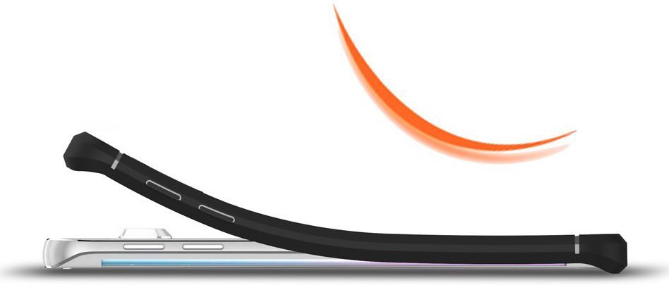 Samsung Galaxy S6 Edge Geborsteld TPU Hoesje Grijs afbeelding 8