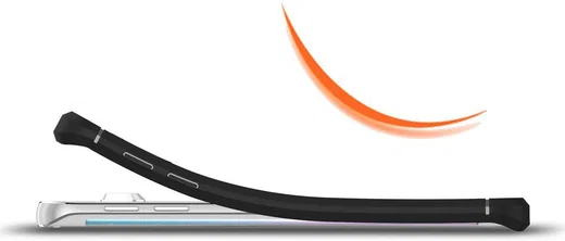 Samsung Galaxy S6 Edge Geborsteld TPU Hoesje Grijs afbeelding 8