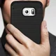 Samsung Galaxy S6 Edge Geborsteld TPU Hoesje Zwart afbeelding 6