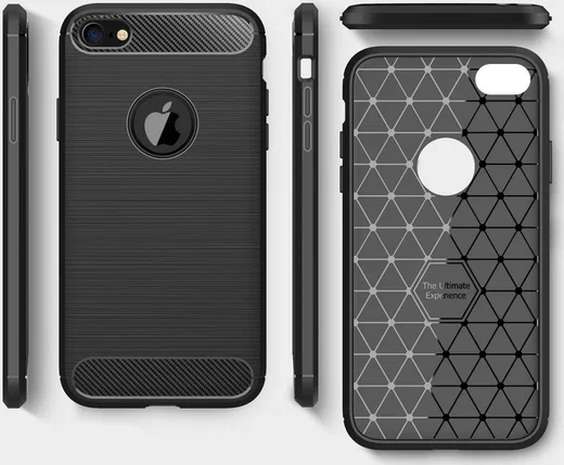 Apple iPhone 6(S) Geborsteld TPU Hoesje Blauw afbeelding 8