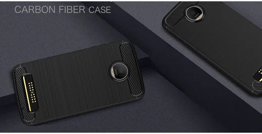 Motorola Moto Z Play Geborsteld TPU Hoesje Zwart afbeelding 12