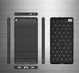 Huawei P8 Geborsteld TPU Hoesje Zwart afbeelding 4