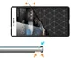 Huawei P8 Geborsteld TPU Hoesje Zwart afbeelding 5