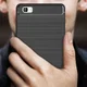 Huawei P8 Lite Geborsteld TPU Hoesje Zwart afbeelding 5