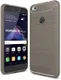 Huawei P8 Lite (2017) Geborsteld TPU Hoesje Grijs afbeelding 1