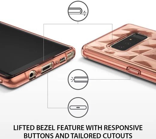 Ringke Air Prism Samsung Galaxy Note 8 Hoesje Rose Gold afbeelding 4