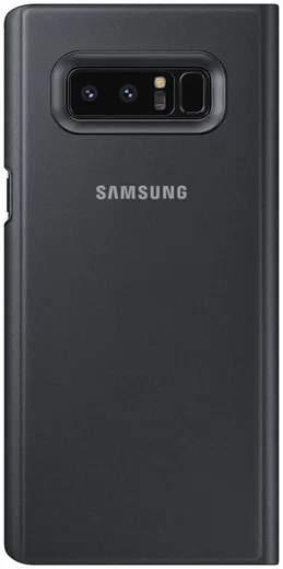 Samsung Galaxy Note 8 Clear View Stand Cover Case Zwart afbeelding 3