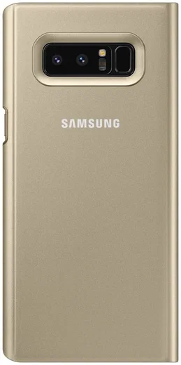 Samsung Galaxy Note 8 Clear View Stand Cover Case Goud afbeelding 3