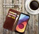 Rosso Element LG Q6 Hoesje Book Cover Bruin afbeelding 6