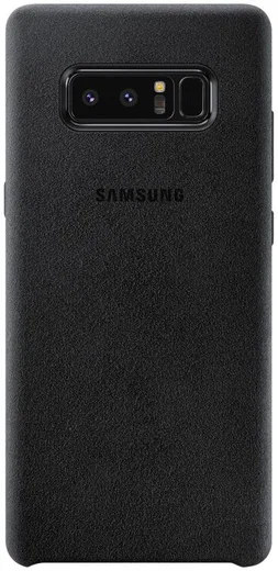 Samsung Galaxy Note 8 Alcantara Cover Zwart afbeelding 1