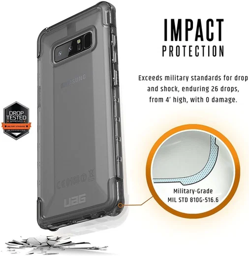 UAG Plyo Hoesje Samsung Galaxy Note 8 Ice afbeelding 4