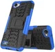 LG Q6 Hybride Hoesje met Standaard Blauw afbeelding 2
